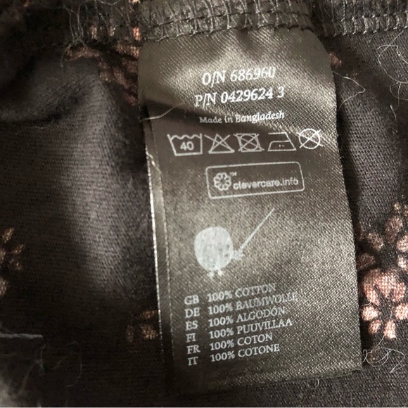 Monki Swedish Fast Fashion Brand Floral Print Cropped Tank Top in Black Size XS - Picture 5 of 7